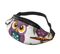 Fanny Pack for Women Men Sling Backpack Owls Birds Crossbody Bag Belt Bags with Adjustable Strap