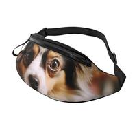 Fanny Pack for Women Men Sling Backpack Papillon Lying on Tummy Crossbody Bag Belt Bags with Adjustable Strap