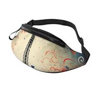 Fanny Pack for Women Men Sling Backpack Paris Pattern Crossbody Bag Belt Bags with Adjustable Strap