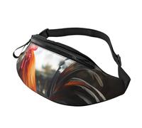 Fanny Pack for Women Men Sling Backpack Proud Rooster Crossbody Bag Belt Bags with Adjustable Strap