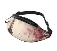 Fanny Pack for Women Men Sling Backpack Romantic Paris Tower Crossbody Bag Belt Bags with Adjustable Strap
