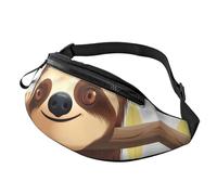 Fanny Pack for Women Men Sling Backpack Sloth Crossbody Bag Belt Bags with Adjustable Strap