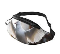 Fanny Pack for Women Men Sling Backpack White Dove Flying in the Sun Crossbody Bag Belt Bags with Adjustable Strap