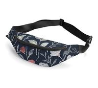Fanny Pack for Women Men Subtle Graffiti Elements Waist Pack Everywhere Belt Bag Sports Waist Bag with Adjustable Strap Fashion Hip Bum Bag for Traveling Running Workout, white, 14.2x5.9 Inches