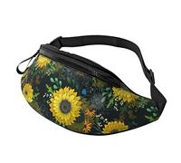 Fanny Pack for Women Men Sunflowers and Wild Flowers Hip Waist Bag Purse Walking Bum Bag