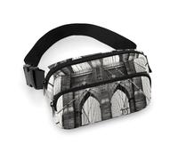 Fanny Pack for Women Men Waist Bag Crossbody Bags Brooklyn Bridge Belt Bag for Travel Running Hiking, Brooklyn Bridge, 20x13cm, Waist Bag
