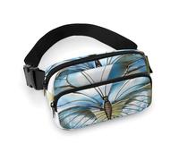 Fanny Pack for Women Men Waist Bag Crossbody Bags Personalized Beauty Butterfly Belt Bag for Travel Running Hiking, Personalized Beauty Butterfly, 20x13cm, Waist Bag