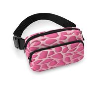 Fanny Pack Giraffe Texture Printed Waist Cinching Bag Hip Bag Lightweight Belt Bag for Travel Sports Hiking Running, Giraffe Texture, 7.9 X 5.1 in