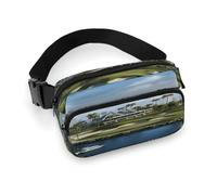 Fanny Pack Golf Yacht Club Printed Waist Cinching Bag Hip Bag Lightweight Belt Bag for Travel Sports Hiking Running, Golf Yacht Club, 7.9 X 5.1 in