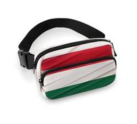 Fanny Pack Italy Flag Printed Waist Cinching Bag Hip Bag Lightweight Belt Bag for Travel Sports Hiking Running, Italy Flag, 7.9 X 5.1 in