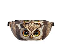 Fanny Pack Large Crossbody Sling Bag for Men Women Cute Owl Chest Bag Adjustable Waist Bags for Travel