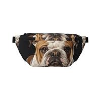 Fanny Pack Large Crossbody Sling Bag for Men Women English-Bulldog Chest Bag Adjustable Waist Bags for Travel