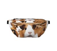 Fanny Pack Large Crossbody Sling Bag for Men Women Guinea Pigs Chest Bag Adjustable Waist Bags for Travel