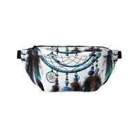 Fanny Pack Large Crossbody Sling Bag for Men Women Native American Dream Catcher Chest Bag Adjustable Waist Bags for Travel