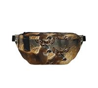 Fanny Pack Large Crossbody Sling Bag for Men Women Nature Wild Animal Deers Chest Bag Adjustable Waist Bags for Travel
