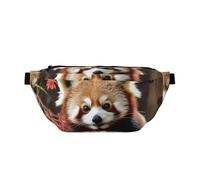 Fanny Pack Large Crossbody Sling Bag for Men Women Red Pandas Chest Bag Adjustable Waist Bags for Travel