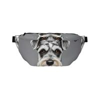 Fanny Pack Large Crossbody Sling Bag for Men Women Schnauzer Chest Bag Adjustable Waist Bags for Travel