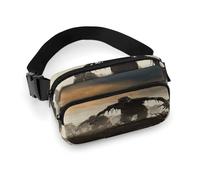 Fanny Pack Many Zombie Printed Waist Cinching Bag Hip Bag Lightweight Belt Bag for Travel Sports Hiking Running, Many Zombie, 7.9 X 5.1 in