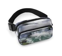Fanny Pack Niagara Falls Printed Waist Cinching Bag Hip Bag Lightweight Belt Bag for Travel Sports Hiking Running, Niagara Falls, 7.9 X 5.1 in