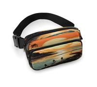 Fanny Pack Original Poster for Endless Summer Printed Waist Cinching Bag Hip Bag Lightweight Belt Bag for Travel Sports Hiking Running, Original Poster for Endless Summer, 7.9 X 5.1 in