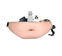 Fanny Pack Realistic Beer Belly, Adjustable Novelty Waist Bag Dad BOD | Funny 3D Big Belly Pouch For Travel Hiking Running Outdoor, Unisex Gag Gift For Men Women