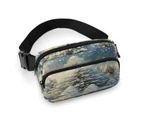 Fanny Pack Snow Wonderland Pine Tree Christmas Printed Waist Cinching Bag Hip Bag Lightweight Belt Bag for Travel Sports Hiking Running, Snow Wonderland Pine Tree Christmas, 7.9 X 5.1 in