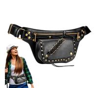 Fanny Pack | Travel Sling Pouch | Steampunk Waist Belt Bag | Stylish Hands-Free Storage for Women Ideal for Work Cycling Vacations Festivals Hiking Daily Use and Travel Essentialss