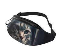Fanny Pack Waist Bag Pack Adjustable Hip Bum Bag Astronaut cat in space Crossbody Bags Belt Bag for Men Women