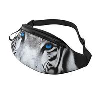 Fanny Pack Waist Bag Pack Adjustable Hip Bum Bag Blue Eyed Tiger Crossbody Bags Belt Bag for Men Women