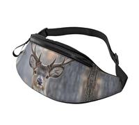 Fanny Pack Waist Bag Pack Adjustable Hip Bum Bag Camouflage Deer Crossbody Bags Belt Bag for Men Women