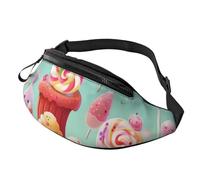 Fanny Pack Waist Bag Pack Adjustable Hip Bum Bag Candy Happy Crossbody Bags Belt Bag for Men Women