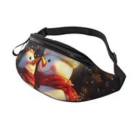 Fanny Pack Waist Bag Pack Adjustable Hip Bum Bag Christmas Snowmans Crossbody Bags Belt Bag for Men Women