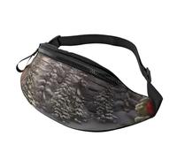 Fanny Pack Waist Bag Pack Adjustable Hip Bum Bag Christmas Wood Crossbody Bags Belt Bag for Men Women
