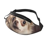 Fanny Pack Waist Bag Pack Adjustable Hip Bum Bag Cute Chihuahua Crossbody Bags Belt Bag for Men Women