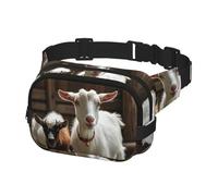 Fanny Pack Waist Bag Pack Adjustable Hip Bum Bag Cute Goat Crossbody Bags Belt Bag for Men Women