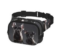 Fanny Pack Waist Bag Pack Adjustable Hip Bum Bag Cute schnauzer dog Crossbody Bags Belt Bag for Men Women