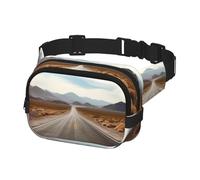 Fanny Pack Waist Bag Pack Adjustable Hip Bum Bag Desert Landscape Highway Crossbody Bags Belt Bag for Men Women