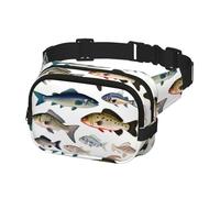 Fanny Pack Waist Bag Pack Adjustable Hip Bum Bag Different Fish Crossbody Bags Belt Bag for Men Women