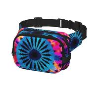 Fanny Pack Waist Bag Pack Adjustable Hip Bum Bag Exotic Tribe Tie Dye Style Crossbody Bags Belt Bag for Men Women