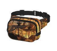 Fanny Pack Waist Bag Pack Adjustable Hip Bum Bag Fantasy pirate ship Crossbody Bags Belt Bag for Men Women