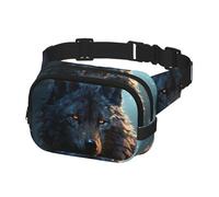 Fanny Pack Waist Bag Pack Adjustable Hip Bum Bag Fantasy Wolf Crossbody Bags Belt Bag for Men Women