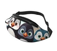 Fanny Pack Waist Bag Pack Adjustable Hip Bum Bag Five cute penguins Crossbody Bags Belt Bag for Men Women