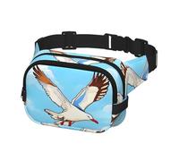 Fanny Pack Waist Bag Pack Adjustable Hip Bum Bag Flying Seagulls Crossbody Bags Belt Bag for Men Women