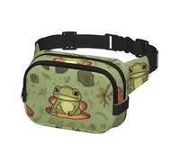 Fanny Pack Waist Bag Pack Adjustable Hip Bum Bag Frogs and mushrooms Crossbody Bags Belt Bag for Men Women