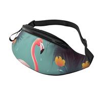 Fanny Pack Waist Bag Pack Adjustable Hip Bum Bag Funny Flamingo Crossbody Bags Belt Bag for Men Women