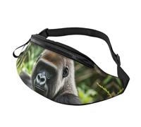 Fanny Pack Waist Bag Pack Adjustable Hip Bum Bag Gorilla in the Grass Crossbody Bags Belt Bag for Men Women