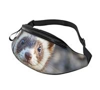 Fanny Pack Waist Bag Pack Adjustable Hip Bum Bag Hairy Ferret Crossbody Bags Belt Bag for Men Women