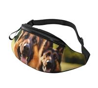 Fanny Pack Waist Bag Pack Adjustable Hip Bum Bag Happy German Shepherd Crossbody Bags Belt Bag for Men Women