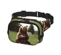 Fanny Pack Waist Bag Pack Adjustable Hip Bum Bag Hi Bear Sit on the lawn Crossbody Bags Belt Bag for Men Women