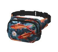 Fanny Pack Waist Bag Pack Adjustable Hip Bum Bag Japanese Red Carp Crossbody Bags Belt Bag for Men Women